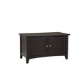Alaterre Furniture Shaker Cottage Storage Cabinet Bench, Chocolate ASCA05CL